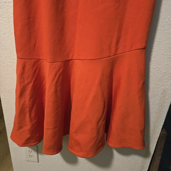 Chic Orange Midi Dress - Picture 3 of 9